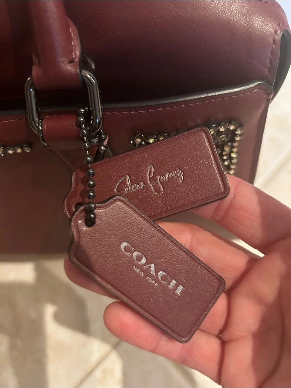 Coach Selena Gomez Bond Satchel